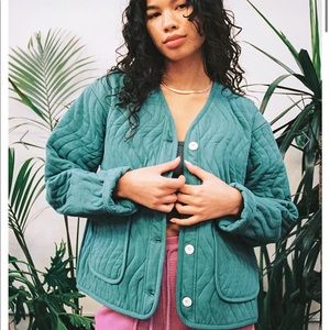 Back Beat Co. Organic Cotton Twill Wave Liner, Blue Medium NWT